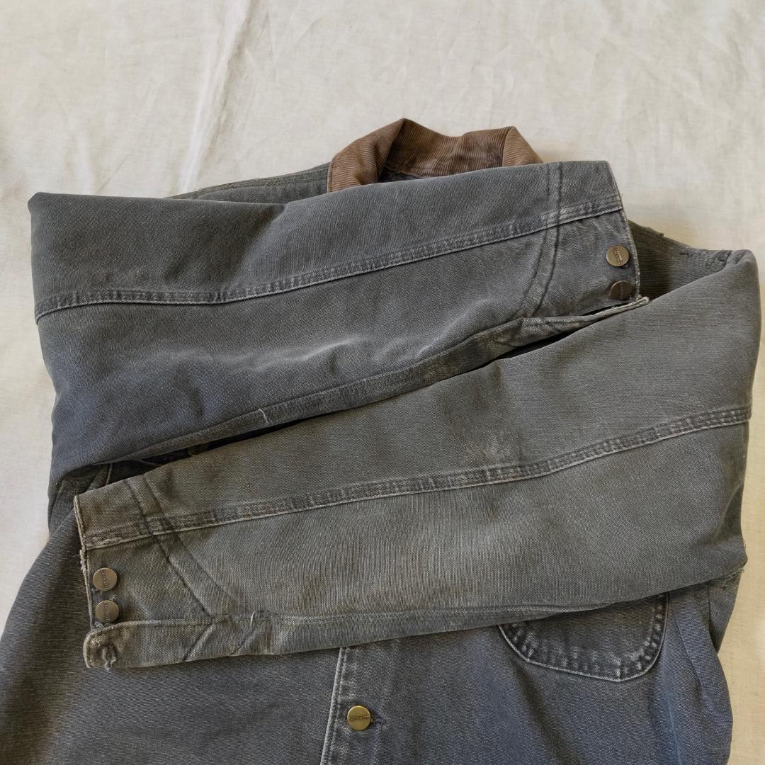 レアカラー 00s USA製 カーハート チョアコート グレー ペトロールPTL