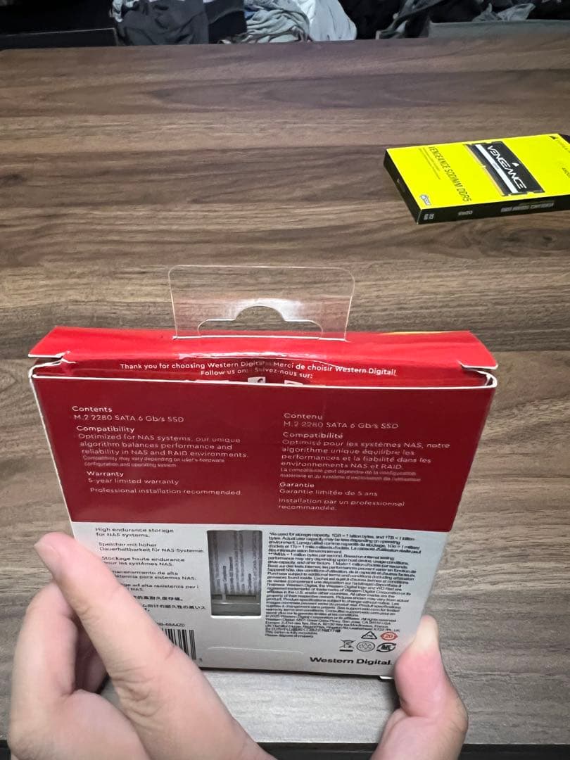 新古品WD Red SA500 SATA SSD M.2 2280 500GB