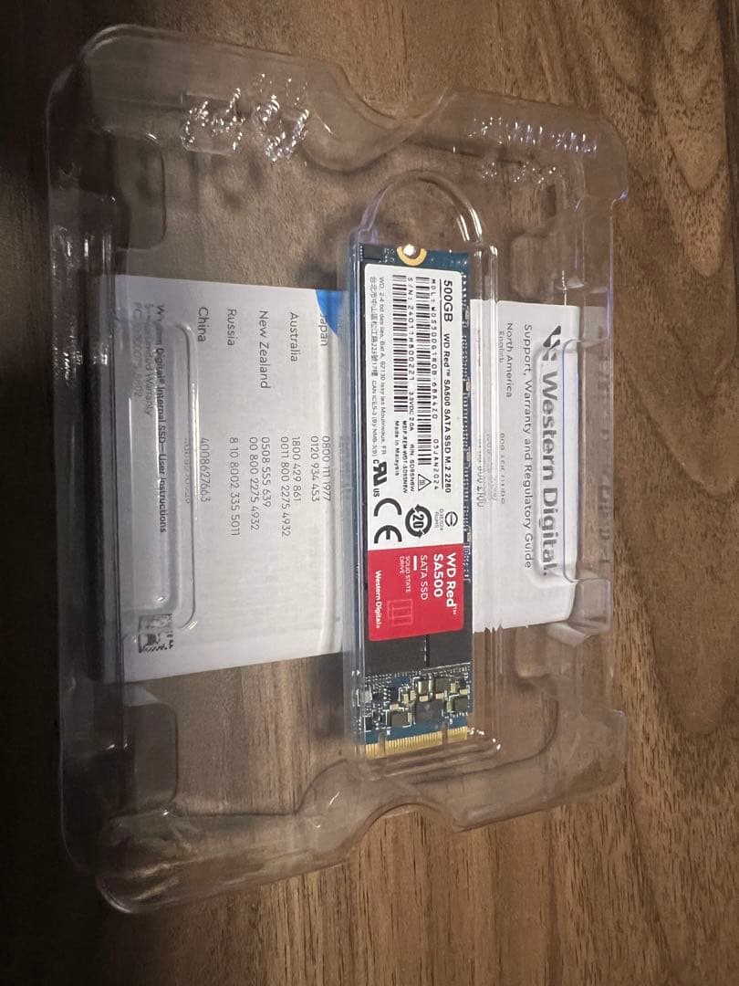 新古品WD Red SA500 SATA SSD M.2 2280 500GB