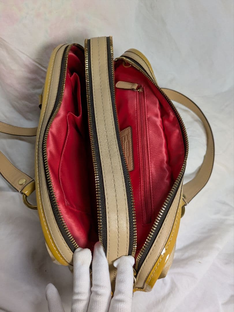 COACH ロゴ入りハンドバッグ M0873-13482未使用品