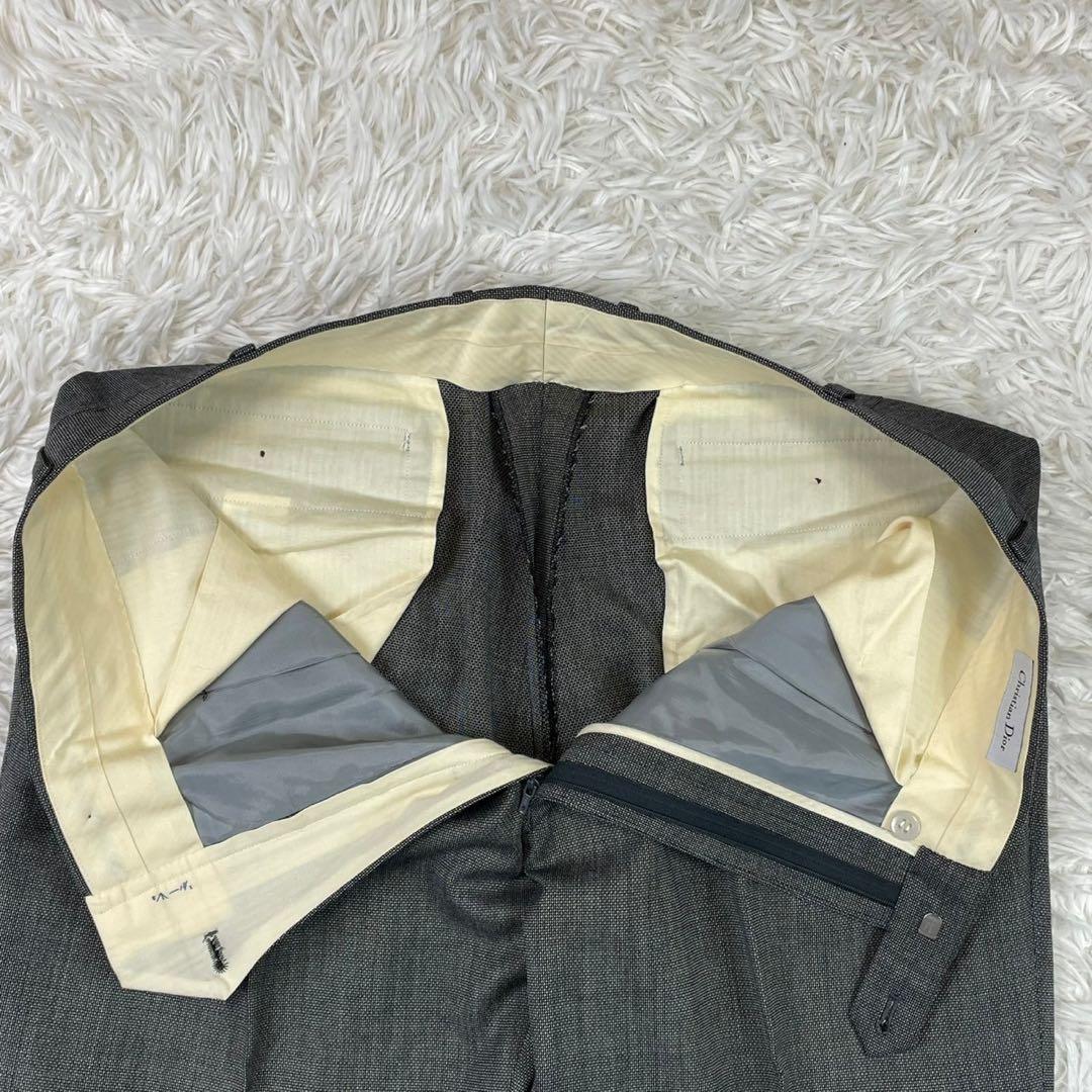 美品　クリスチャンディオール　ダブルスーツ　セットアップ　グレー