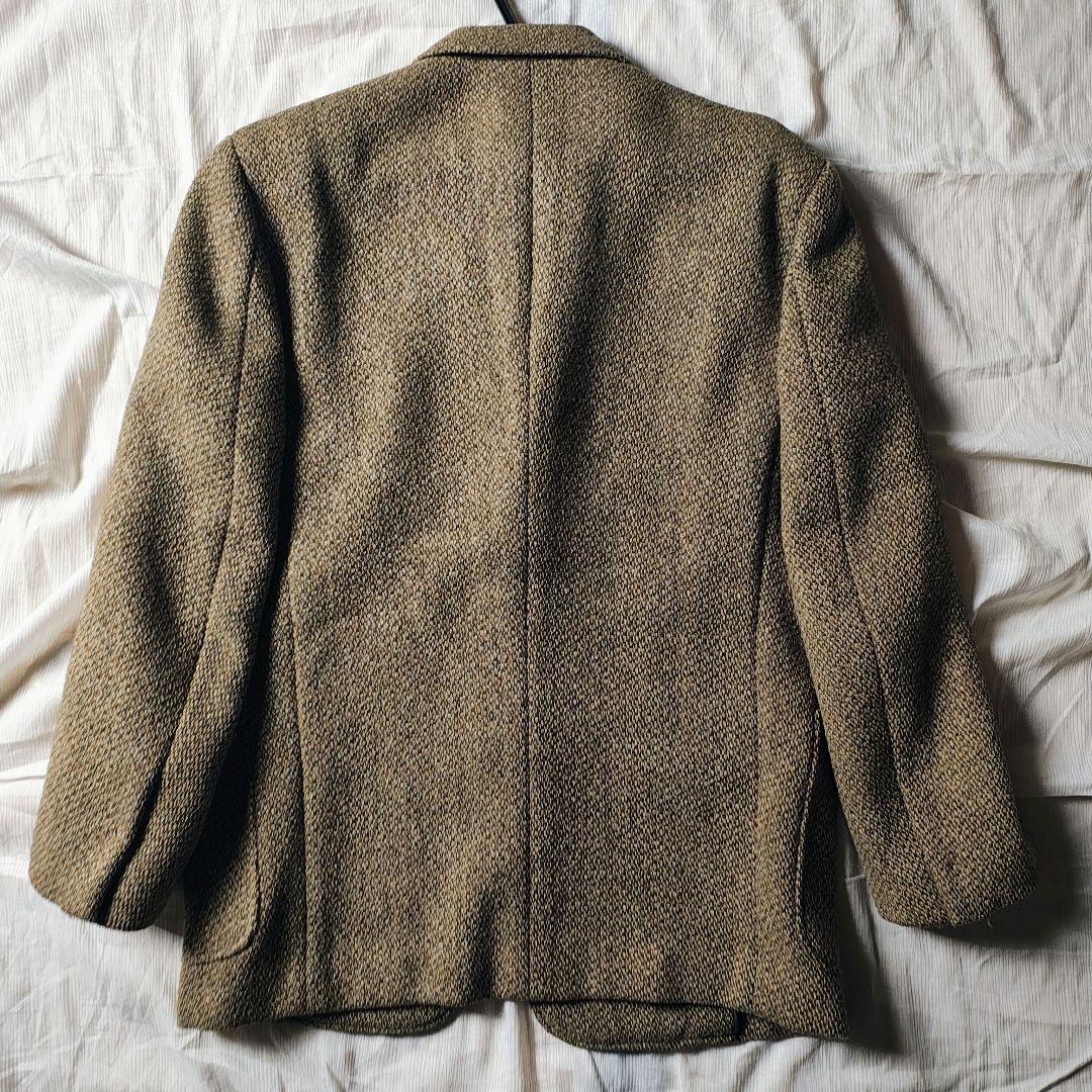 70s　デカオム×ハリスツイード　テーラードジャケット　川久保本人期
