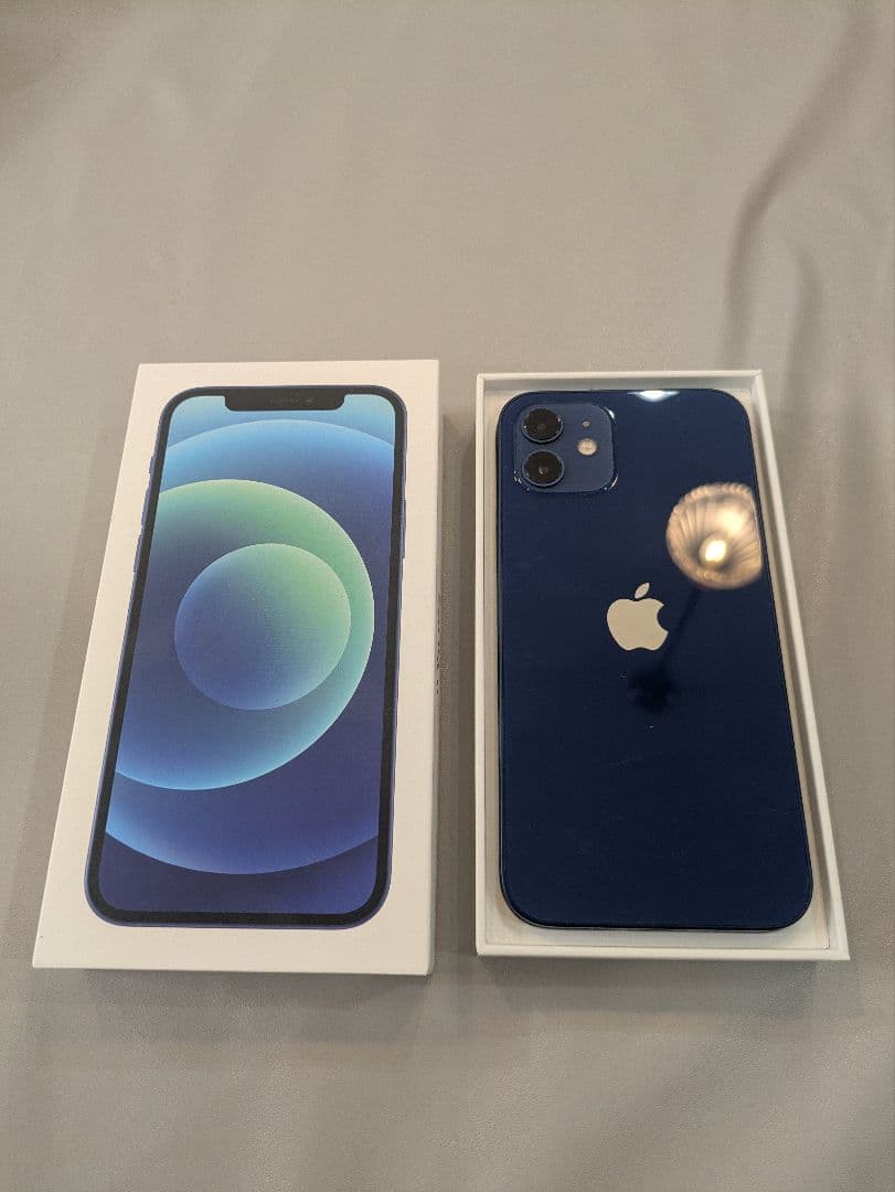 Apple iPhone 12 ブルー 64GB 本体 動確済み SIMフリー