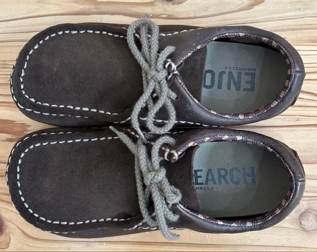 ダークブラウン MERRELLUS　サイズ8　スエード　ウーマン　メレル