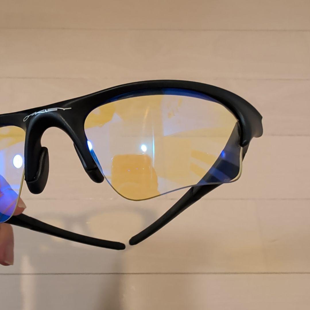 お値下げ　Oakley スポーツサングラス ブラックフレーム イエローレンズ