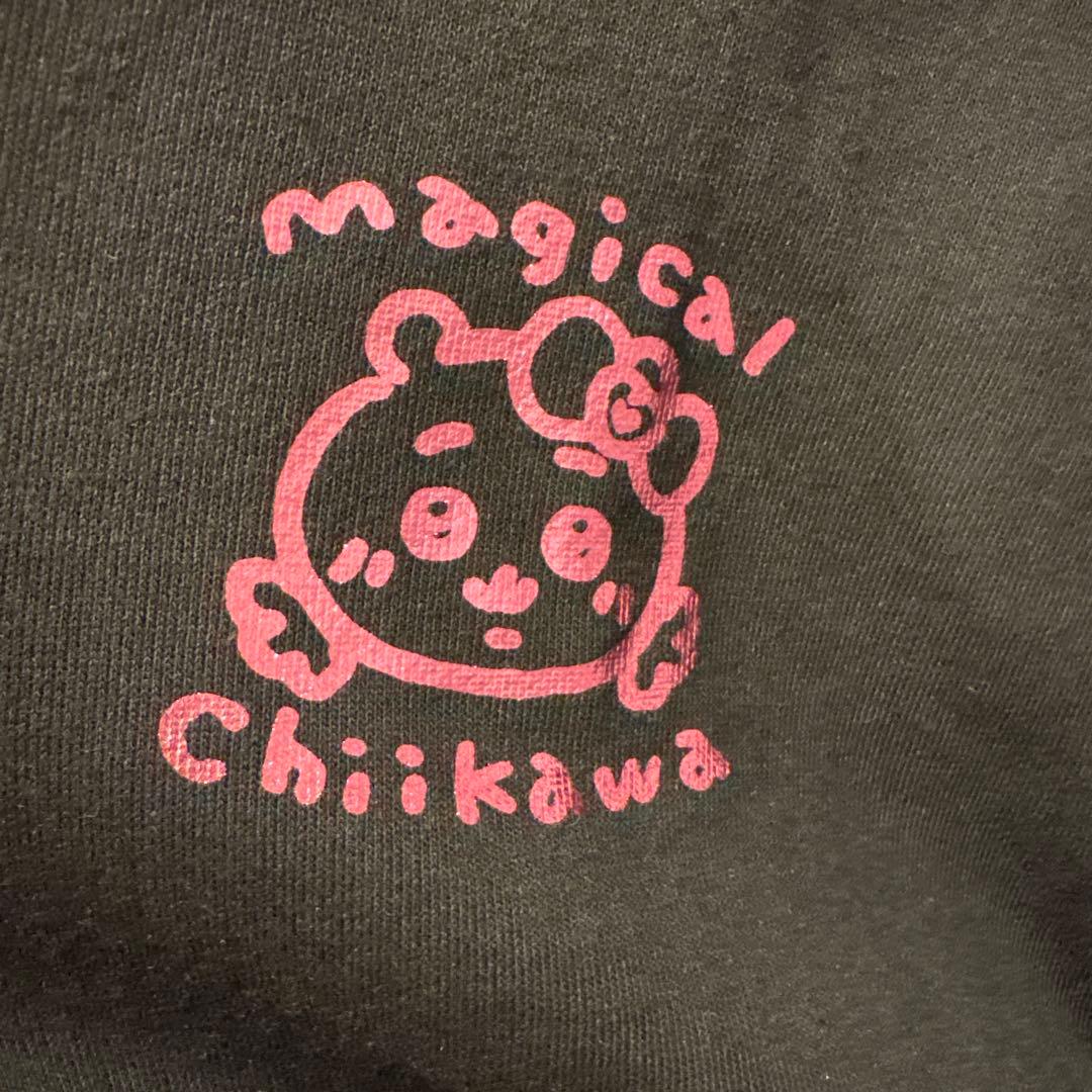 まじかるちいかわ ZIPパーカー キラキラ ブラック Lサイズ⭐︎未着用品