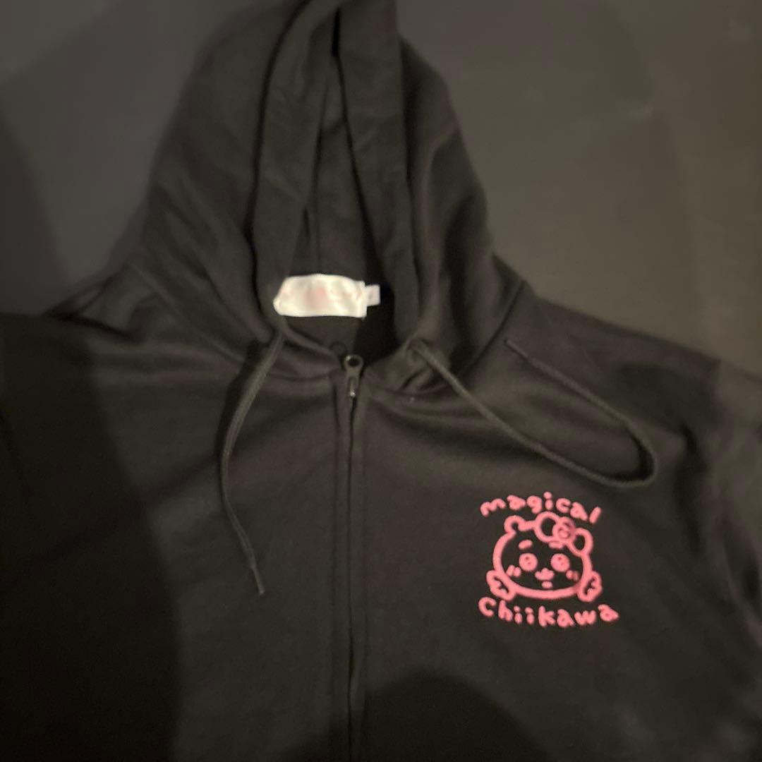 まじかるちいかわ ZIPパーカー キラキラ ブラック Lサイズ⭐︎未着用品