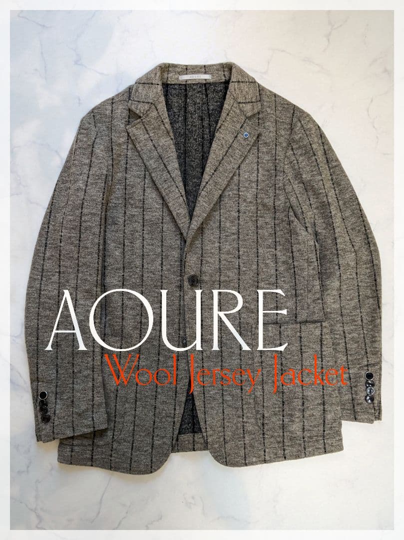 【極美品】AOURE ウールジャージージャケット【着用3回】