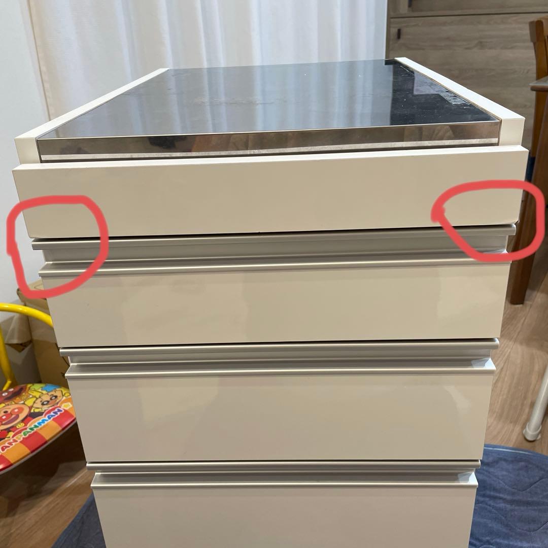 光沢ダブルステンレス　キッチン　すき間収納　幅40cm 隙間収納庫　dinos