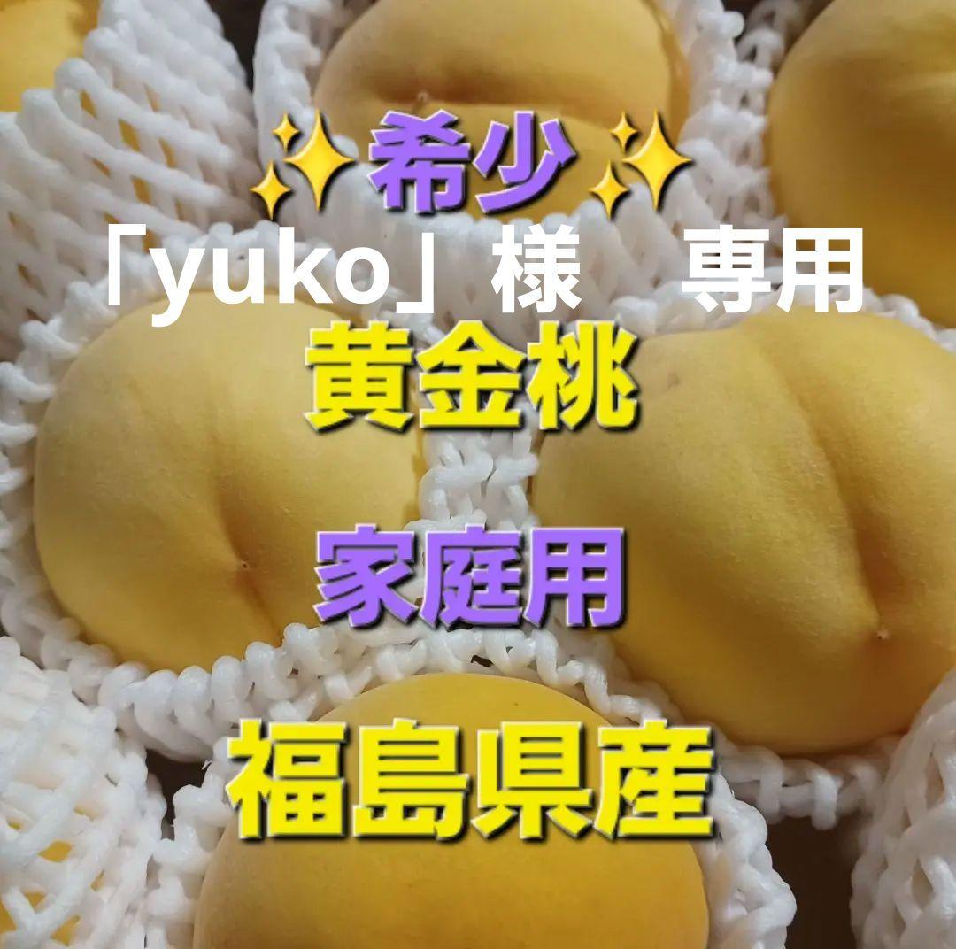 yuko 福島県産　希少　黄金桃　5kg箱に13玉〜14玉×2箱　家庭用