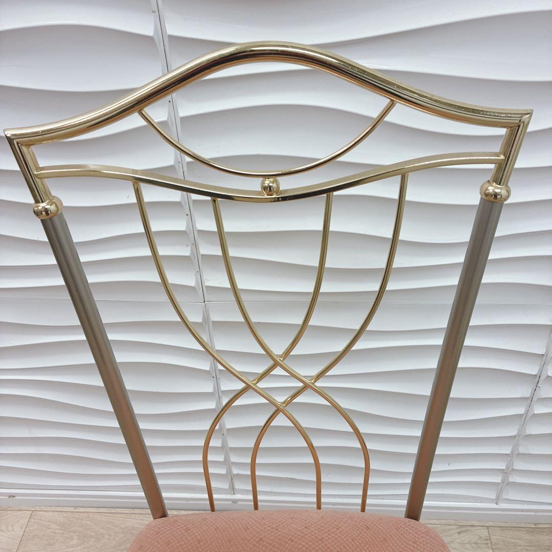 ◇大阪府 神戸市 配達無料！◇イタリア製ガラステーブル◇スペイン製アイアンチェア