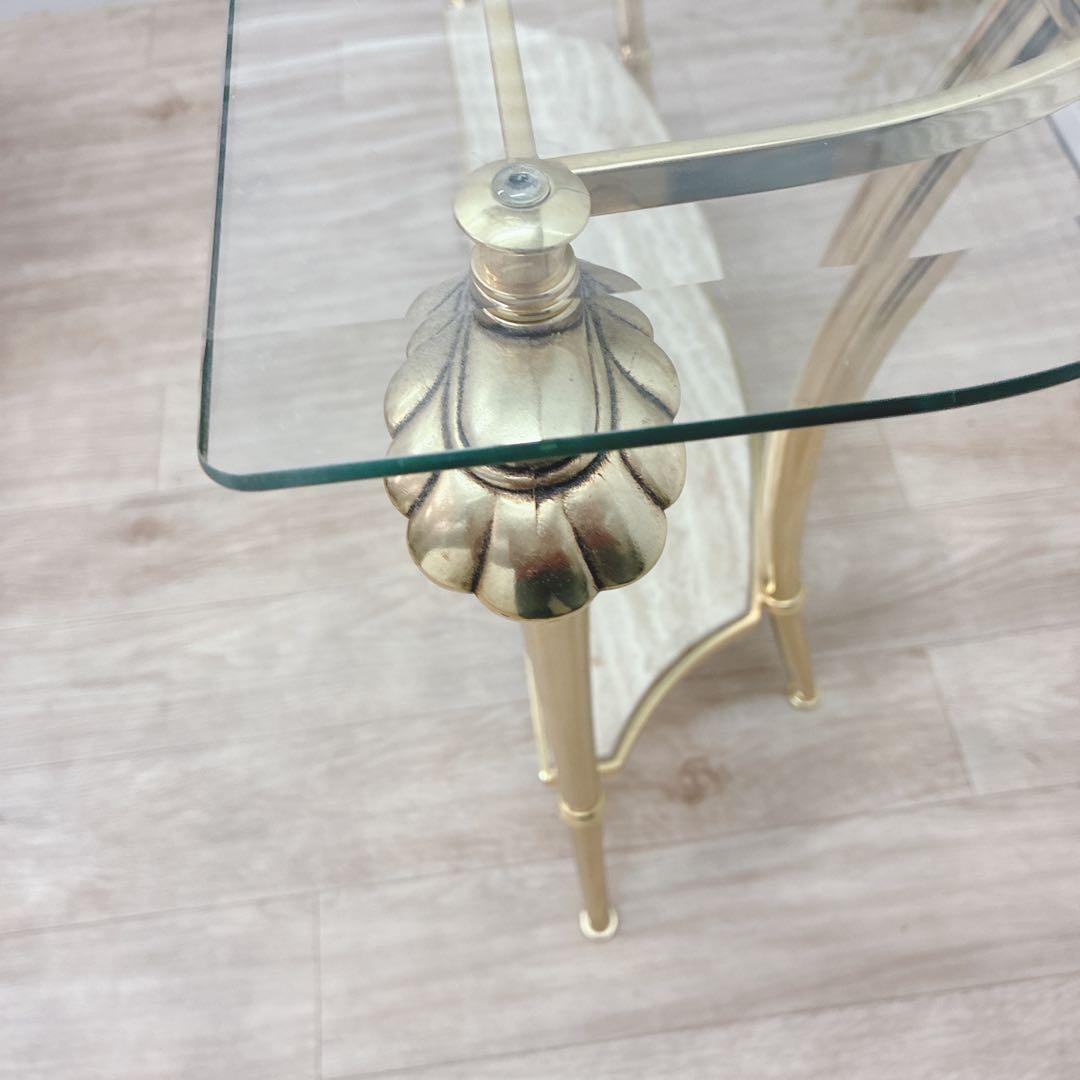 ◇大阪府 神戸市 配達無料！◇イタリア製ガラステーブル◇スペイン製アイアンチェア