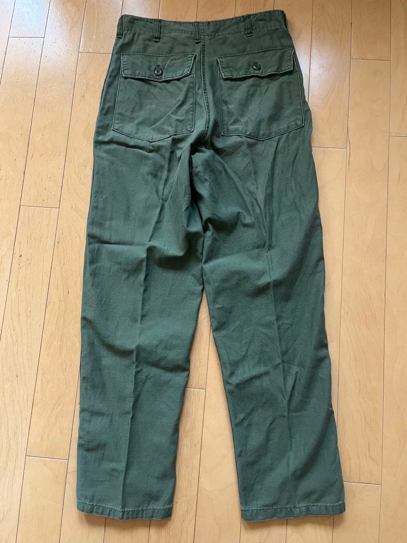 70s　米軍　ユーティリティ　トラウザーパンツ　OG-107 オリーブ　カーキ