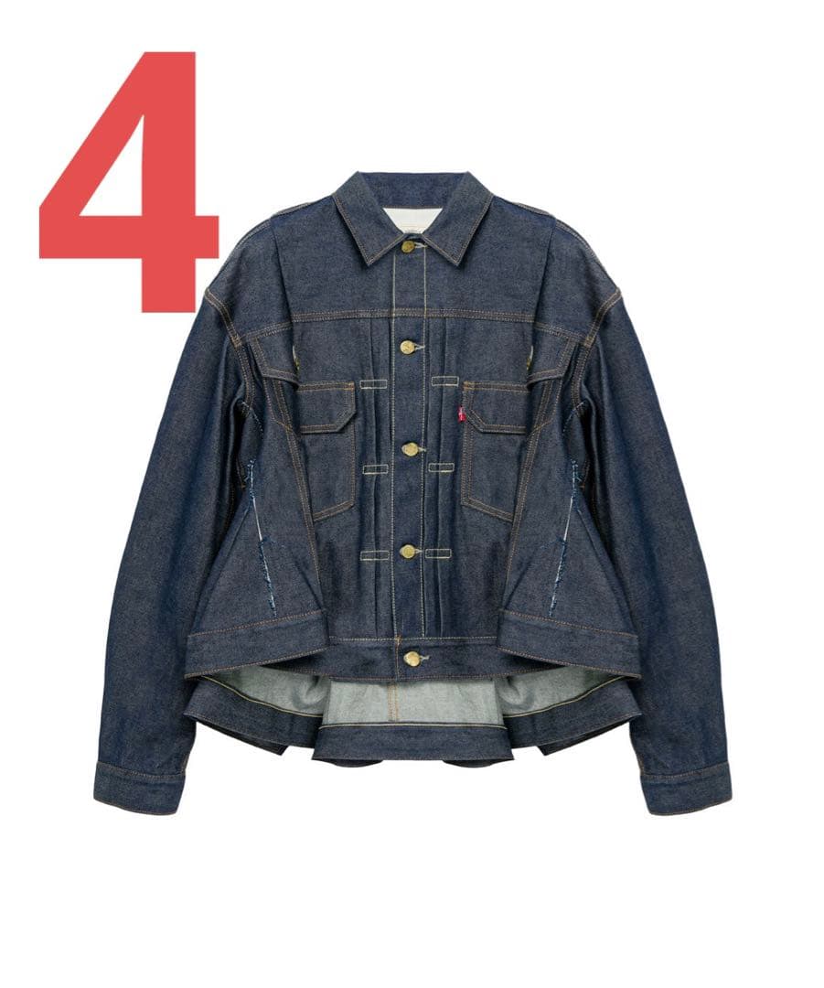 【4】sacai LEVI'S Women's Denim Jacket サカイ