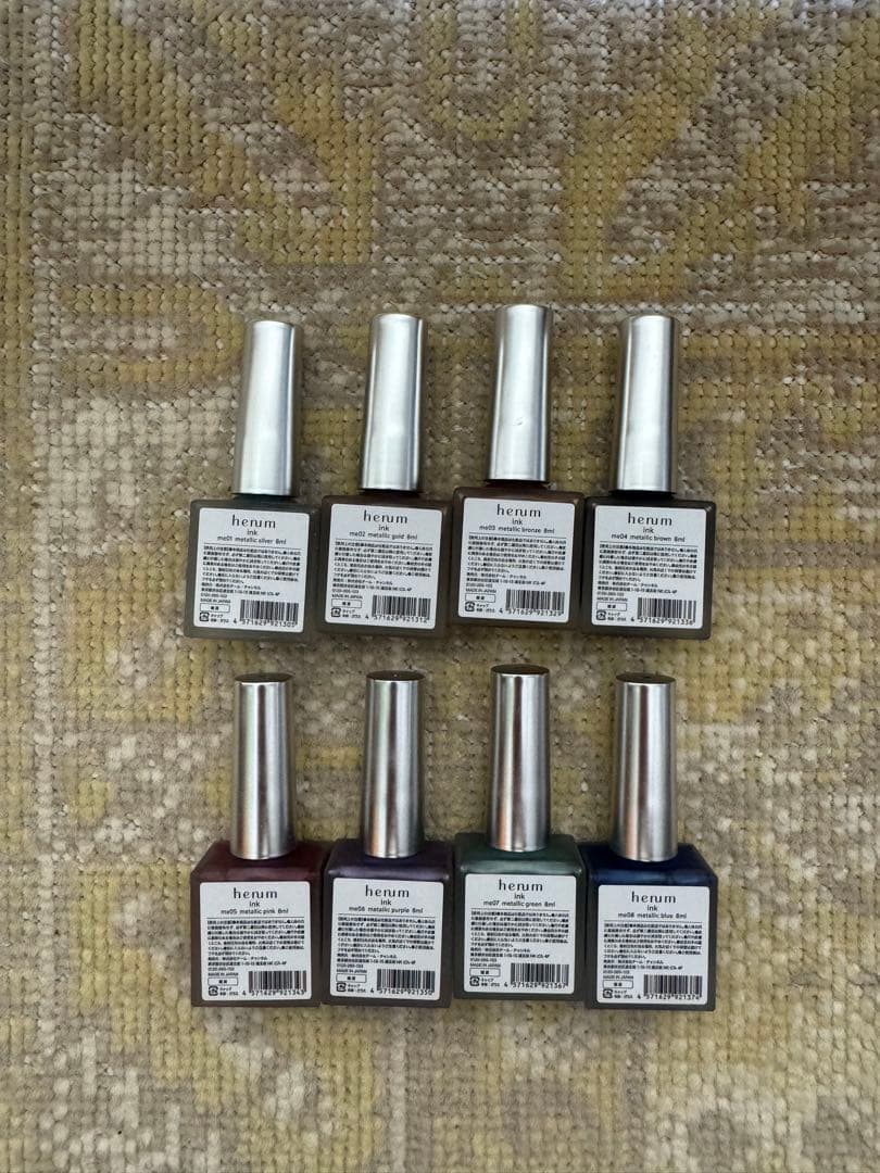 henum ヘニュム インク メタリック 8色セット メタリックインク