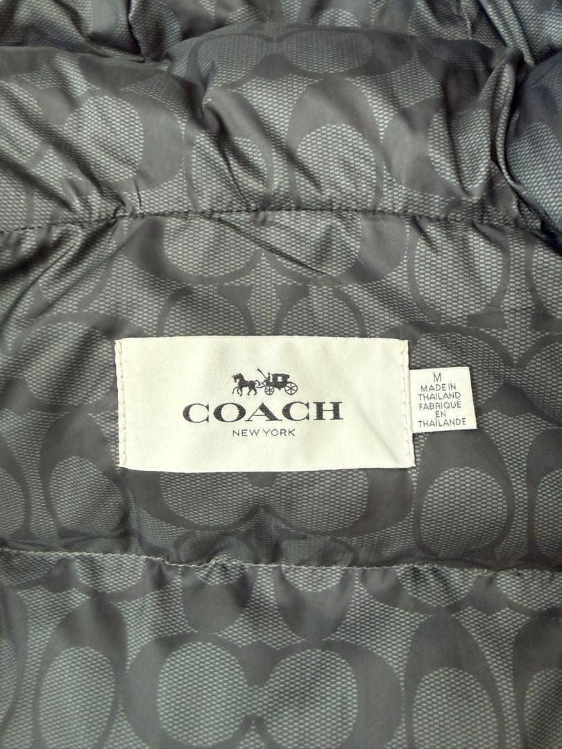 新品 COACH オリーブグリーン モッズコート ダウン