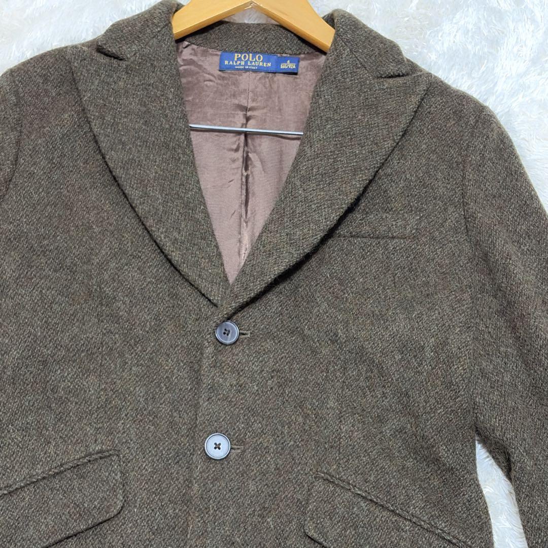 ポロラルフローレン　アルパカ混　テーラードジャケット　イタリー製　Lサイズ