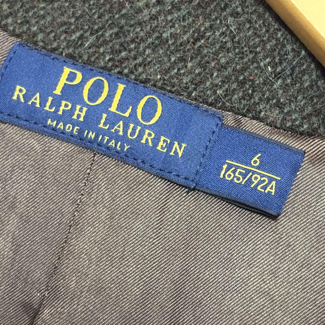 ポロラルフローレン　アルパカ混　テーラードジャケット　イタリー製　Lサイズ