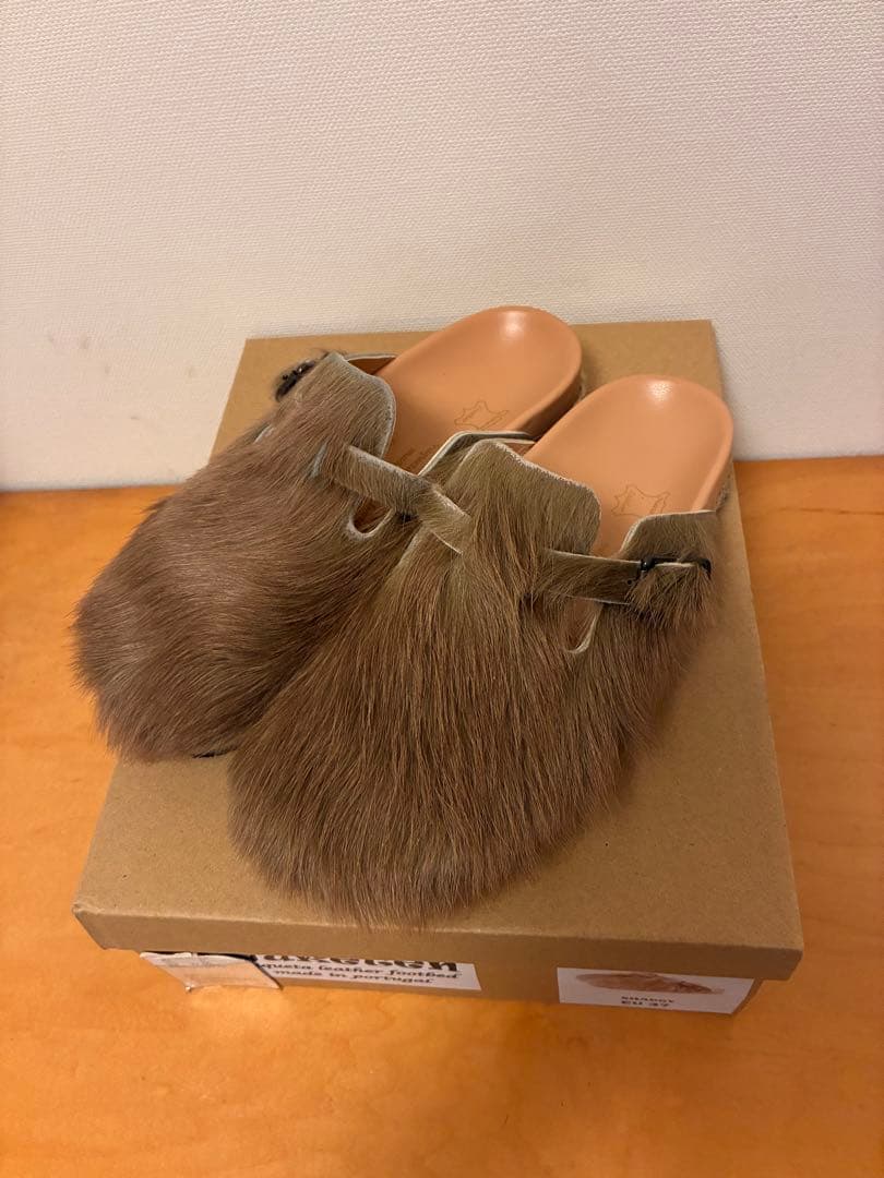 【試着のみ】yuketenユケテン シャギー スリッポン 37 箱有り