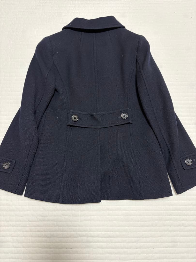 美品⭐︎バーバリーロンドン　ウールコート　38 カシミヤ混　ネイビー　ノバチェック