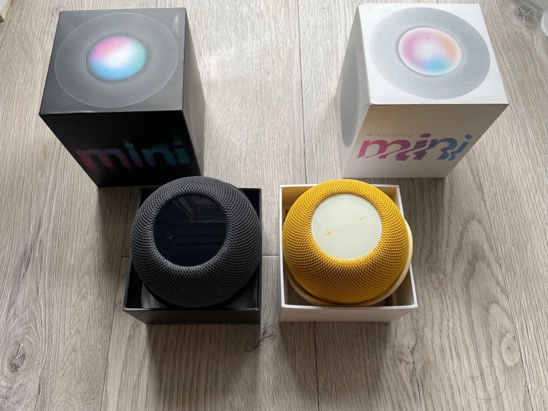 Apple Pod mini ブラック イエロー セット