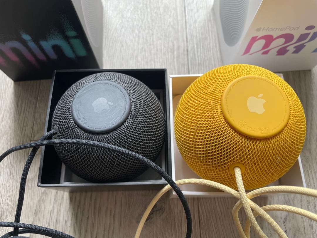 Apple Pod mini ブラック イエロー セット