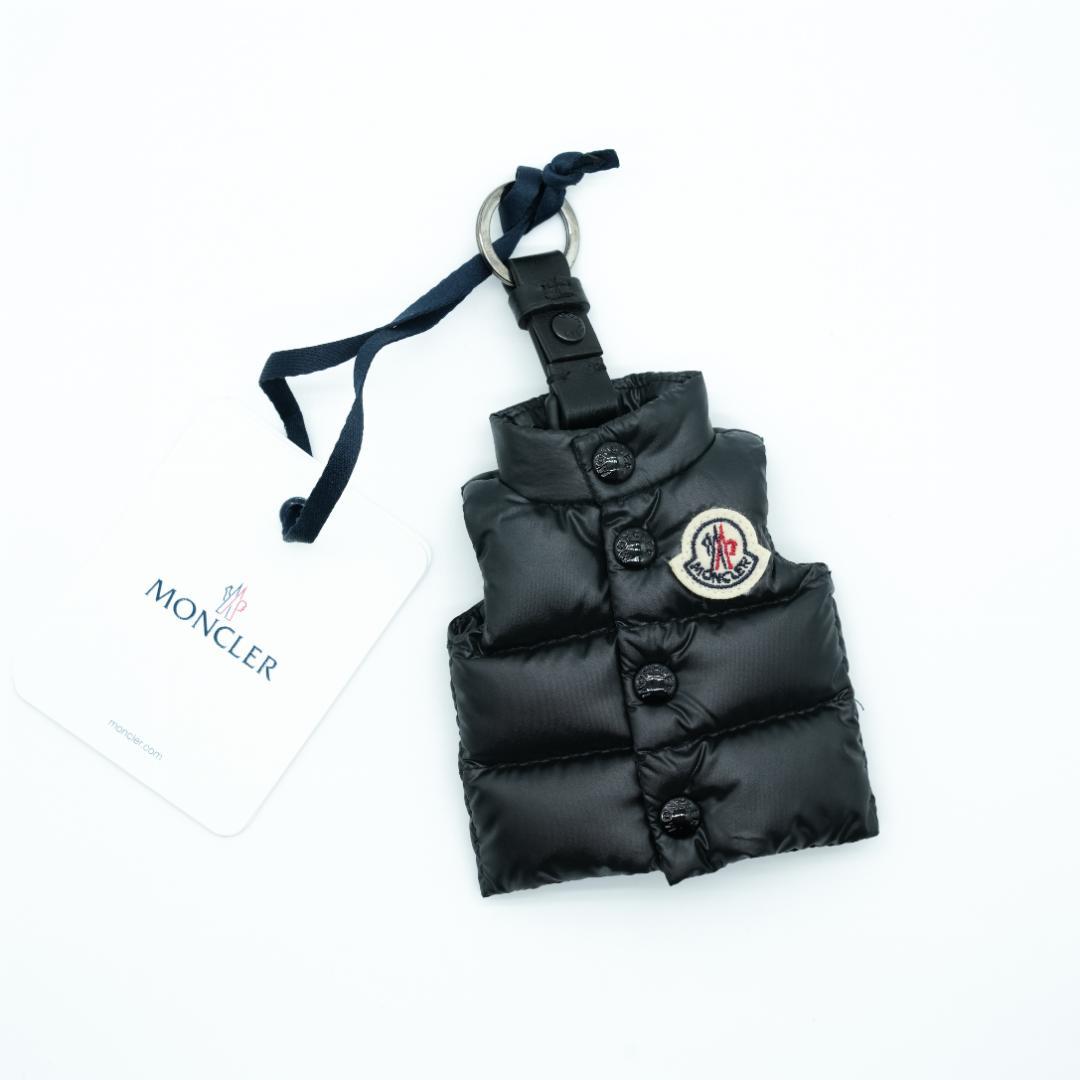 【新品未使用】MONCLER モンクレール ベストキーリング ブラック