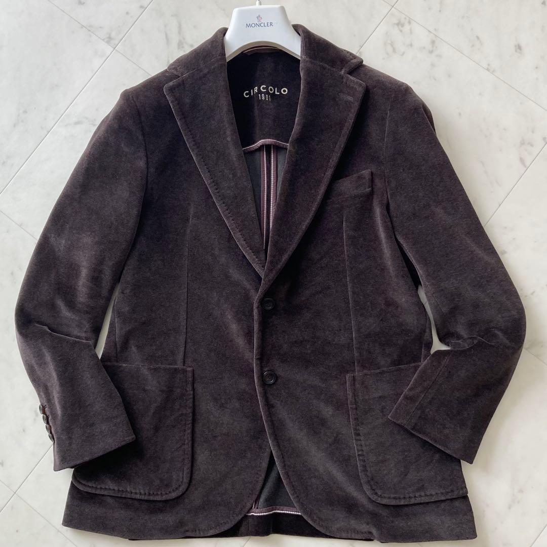 美品 CIRCOLO 1901 ベロア テーラードジャケット 48