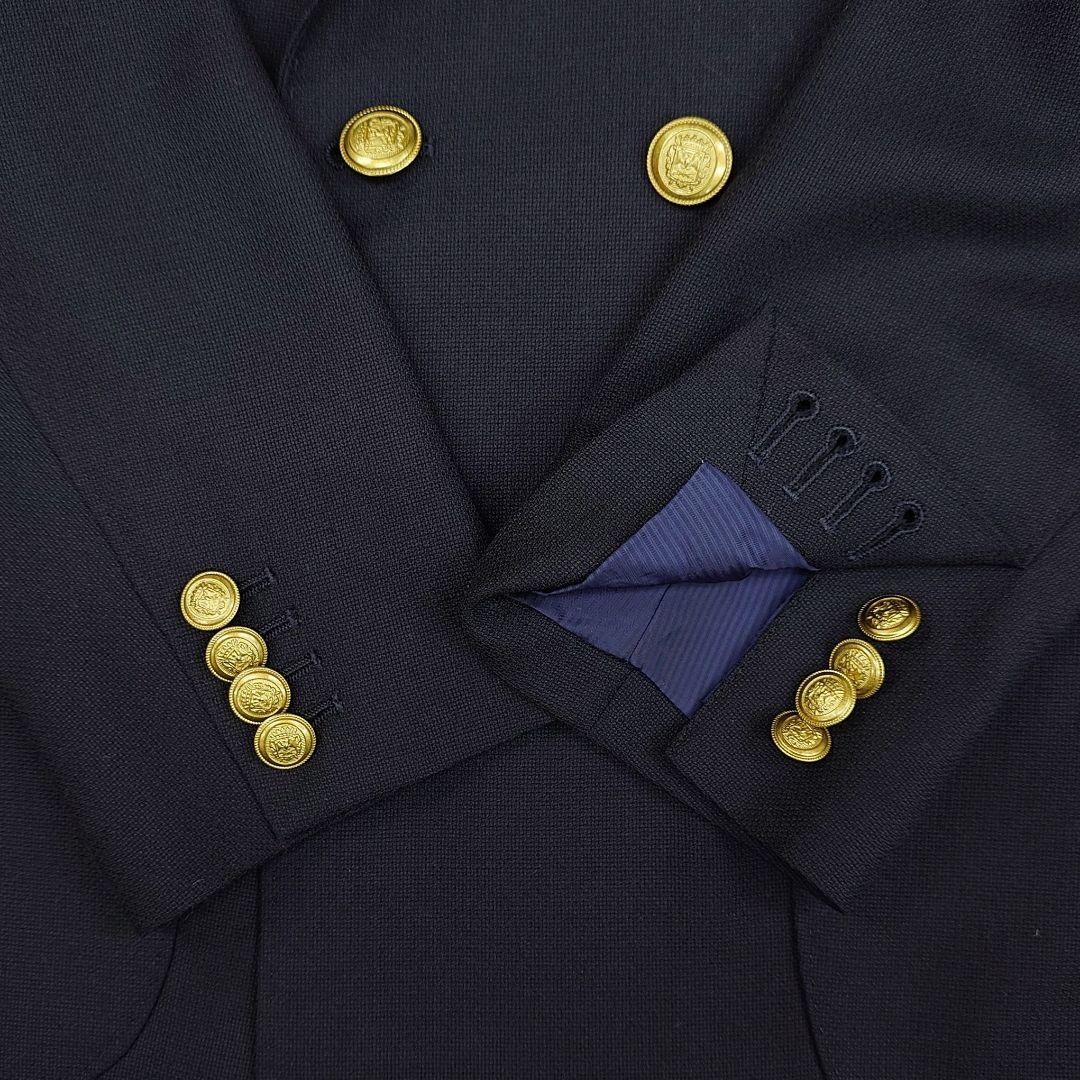 【美品】MORLES モアレス 金ボタン 紺ブレ ダブルジャケット S ネイビー
