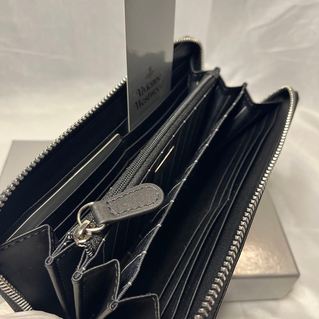 新品 Vivienne Westwood 黒クロコダイル柄 長財布 バレンタイン