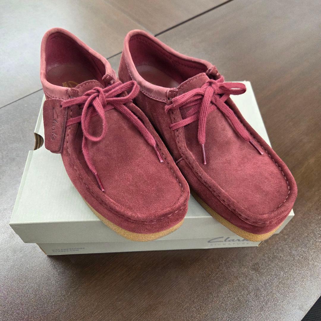 Clarks Wallabee Evo バーガンディ