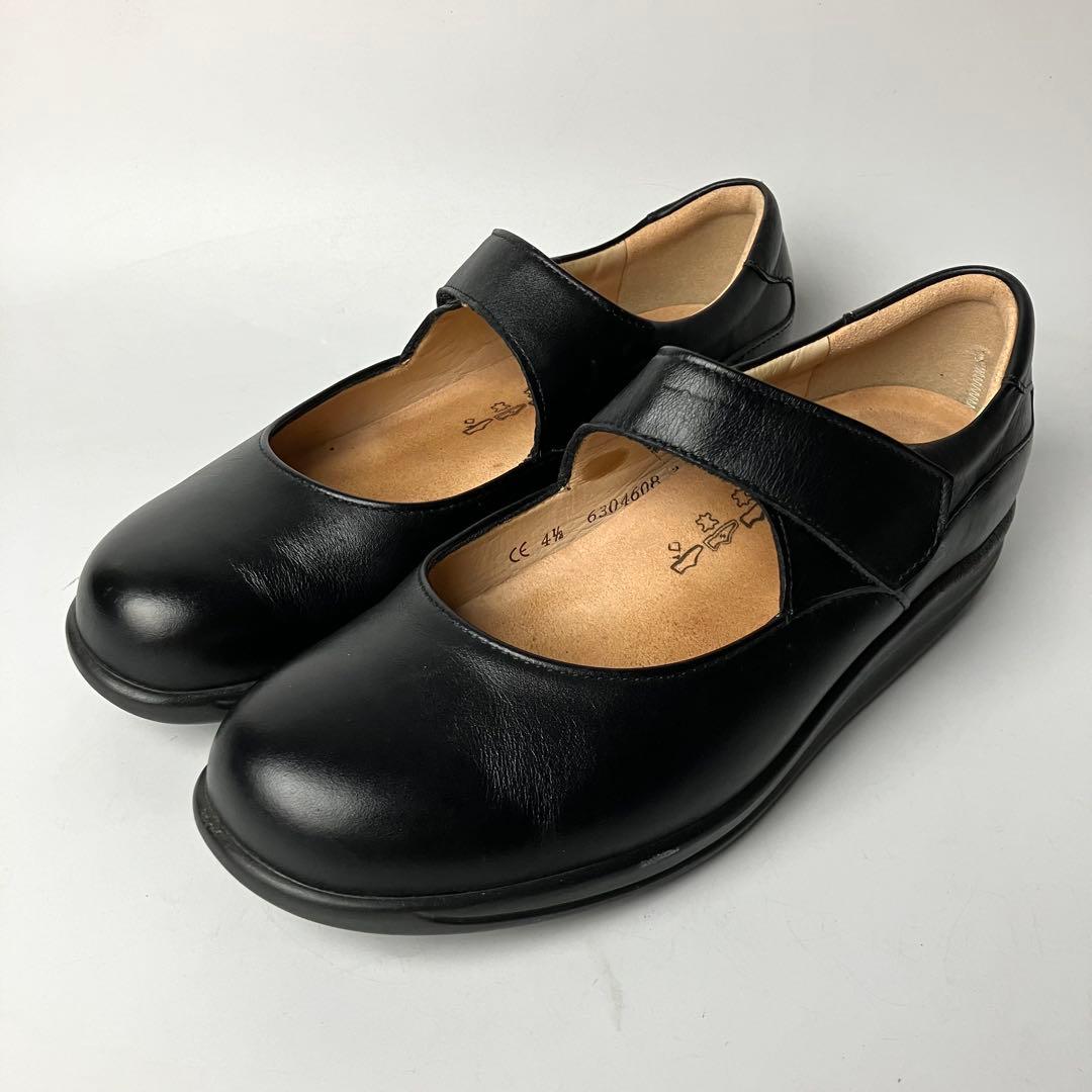 【未使用級】Finn Comfort メリージェーン　ストラップ　黒　23.5