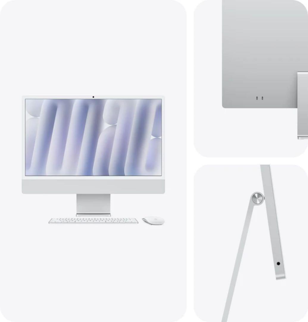 Apple iMac M4 デスクトップ　シルバー