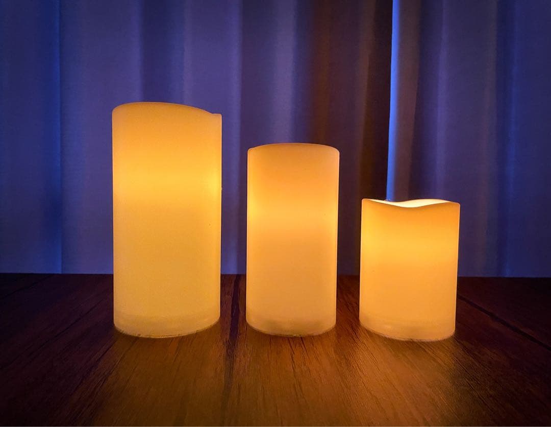 【くりーむぱんこ】【GODAFTON 】LEDキャンドル26本セット