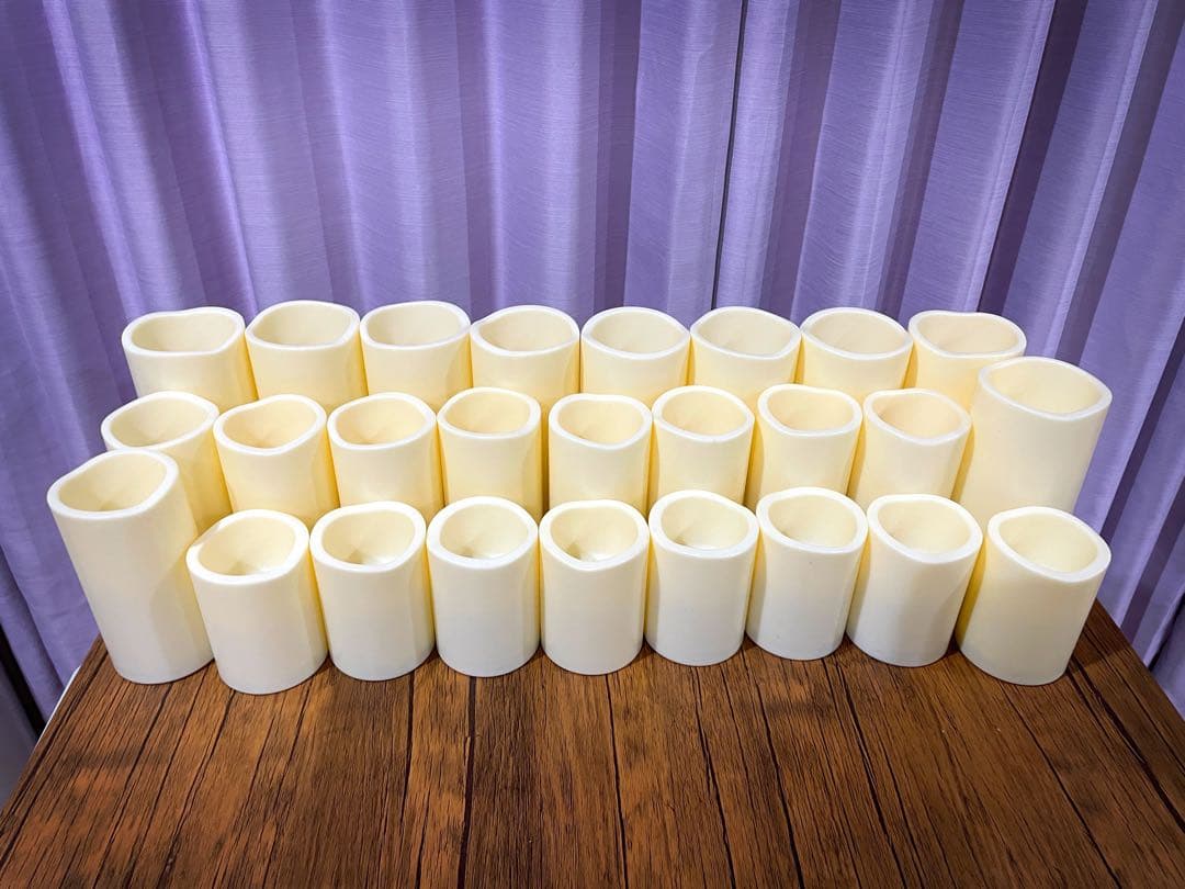 【くりーむぱんこ】【GODAFTON 】LEDキャンドル26本セット