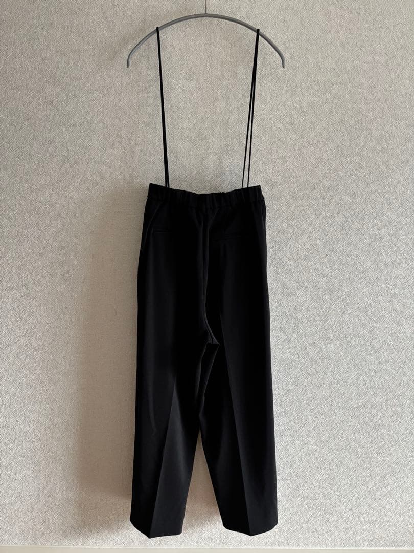 【IENA】サスペンダーツイルパンツ 黒 38