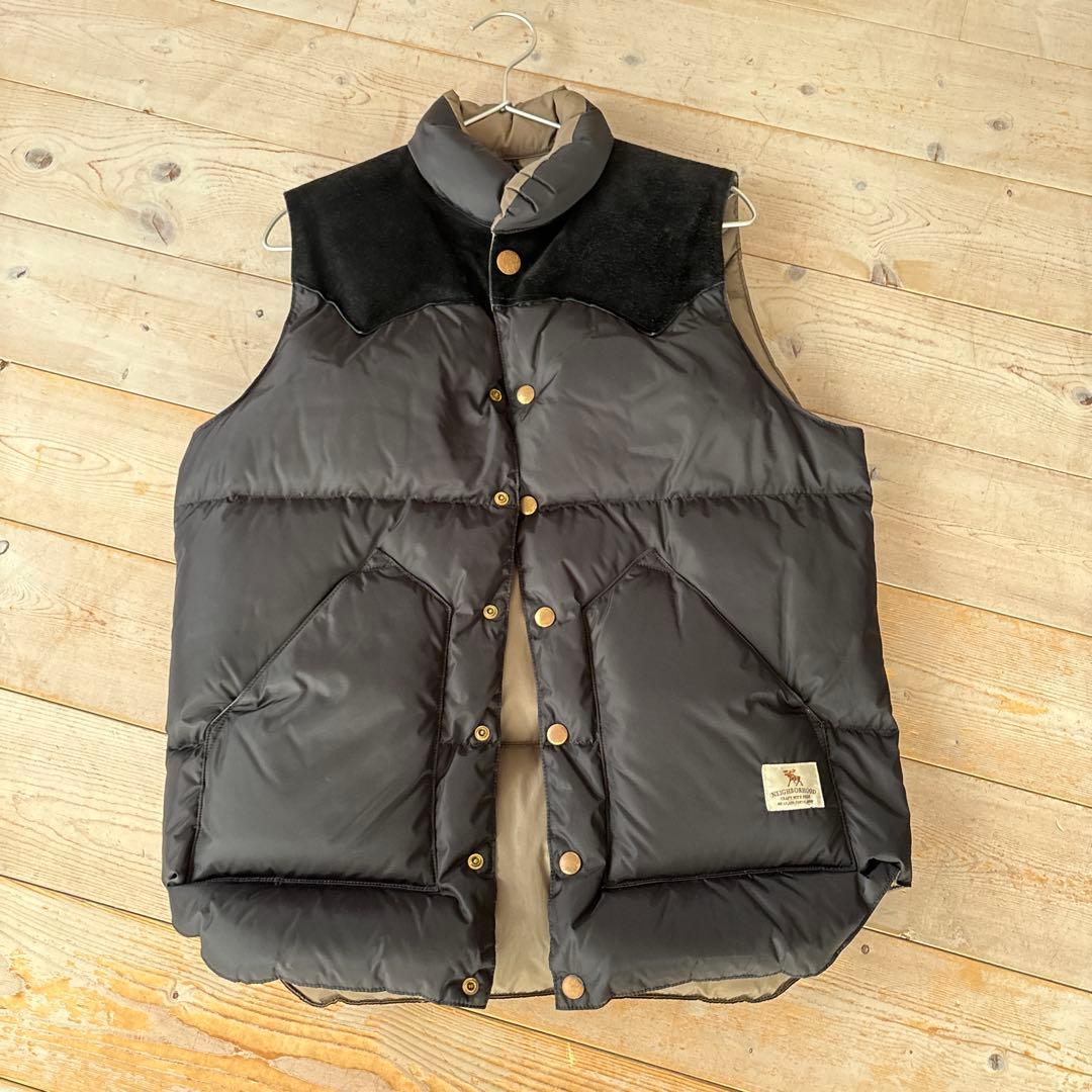 NEIGHBORHOOD ブラック ダウンベスト ロッキーマウンテンコラボ