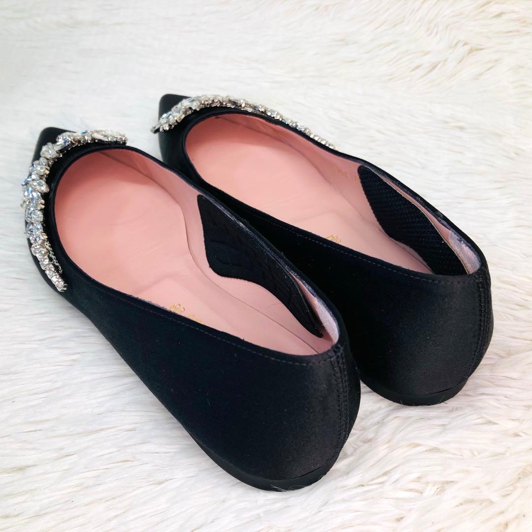 【極美品】プリティ・バレリーナ 36-2/1 ポインテッドビジュー　フラット