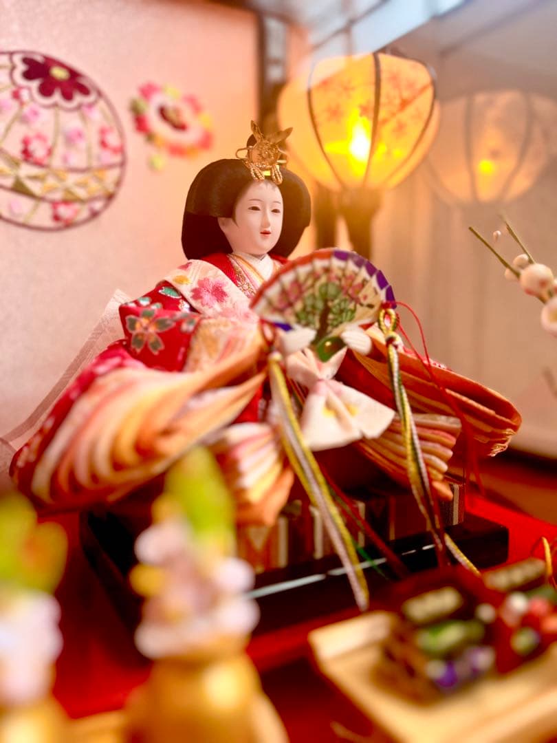 u.h 様　雛人形 二人 親王飾りアクリルケース ひな祭り ひな人形