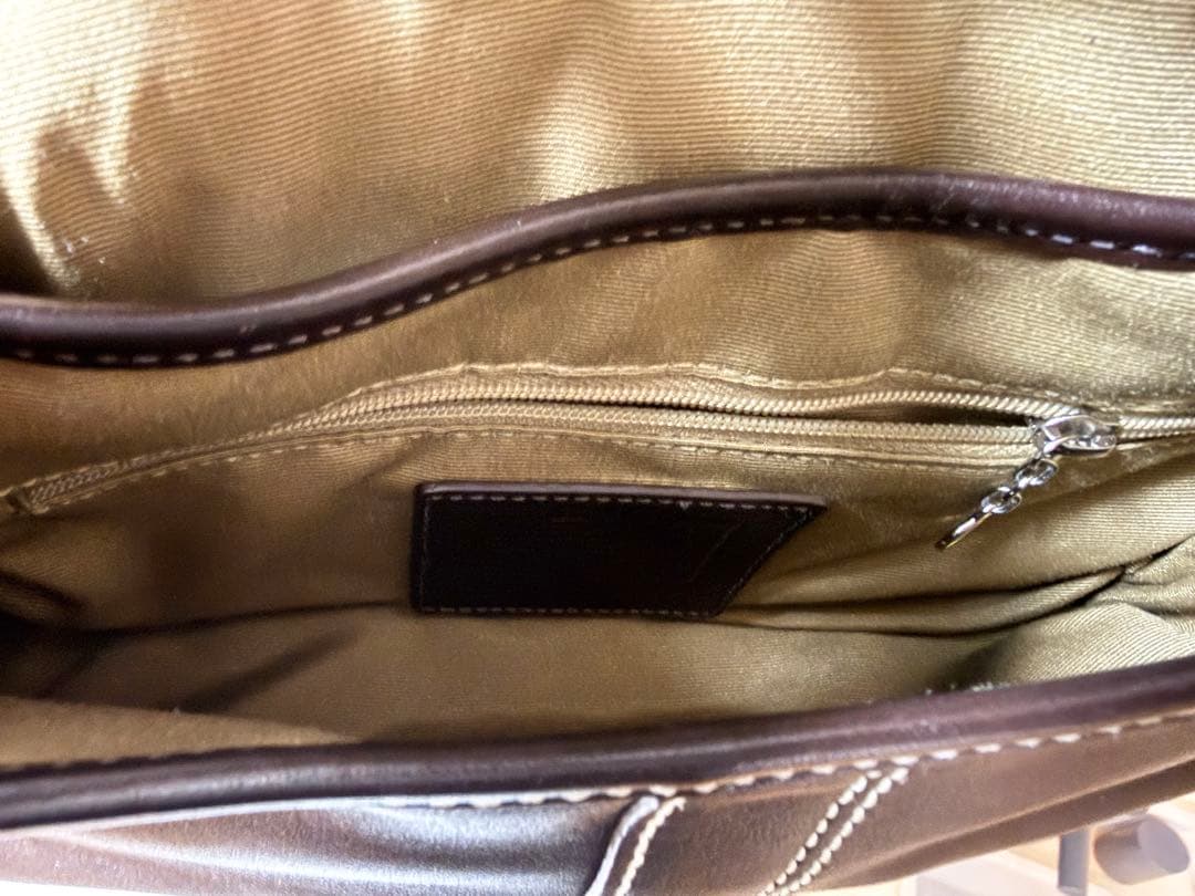 コーチ　ハンドバッグ　coach small bag brown