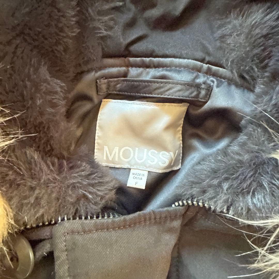 MOUSSY ブラックファー付きジャケット