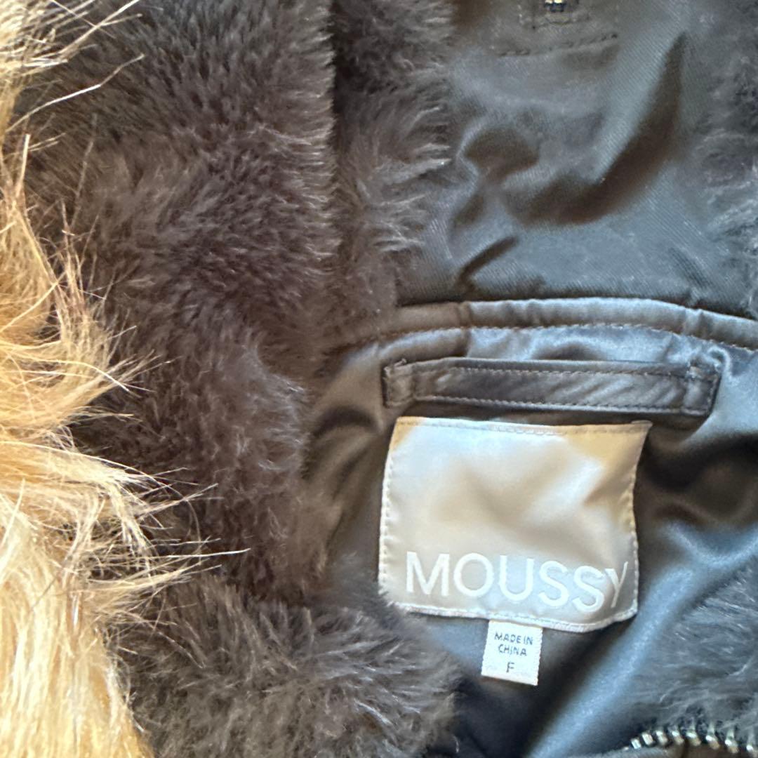 MOUSSY ブラックファー付きジャケット