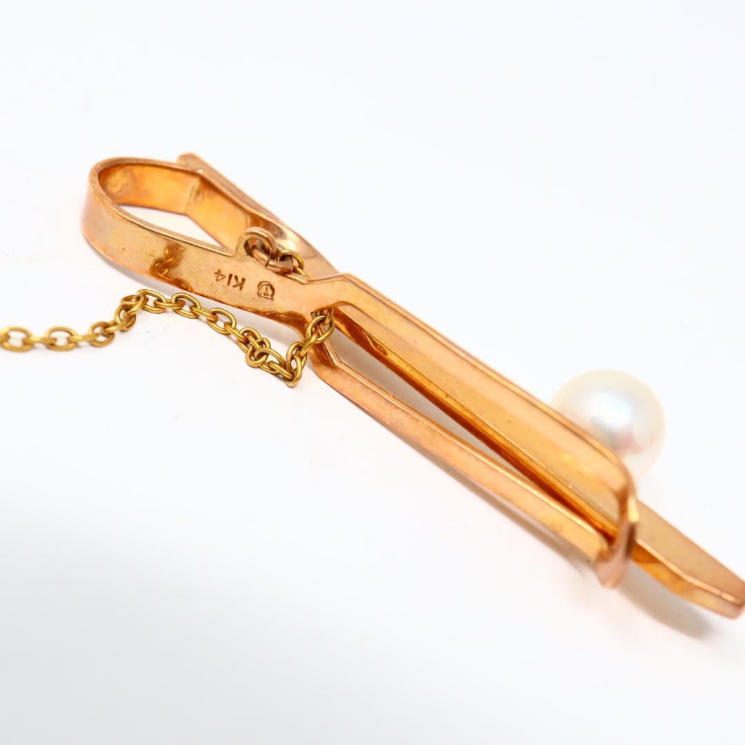 K14 ネクタイピン 真珠