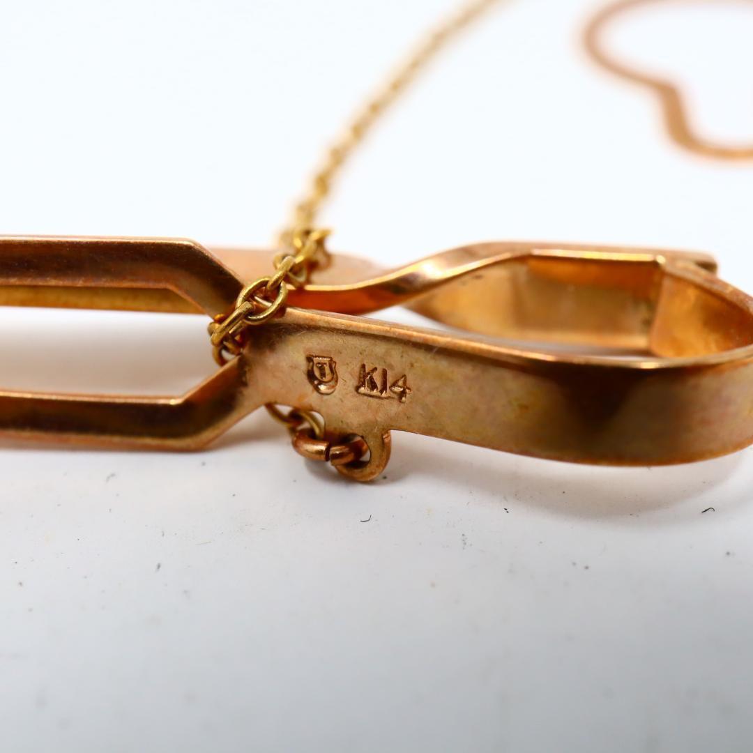 K14 ネクタイピン 真珠