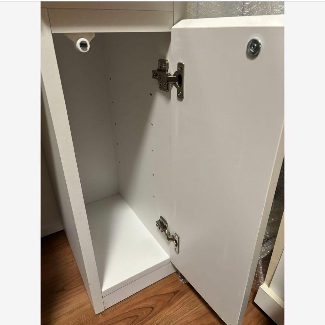 ニトリ　3面鏡ドレッサー　ホワイト　椅子（スツール）付き　※少し訳あり