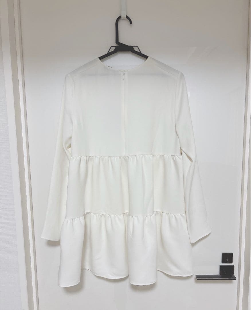 ヨーコチャン サイドスリットバックティアードブラウス yokochan