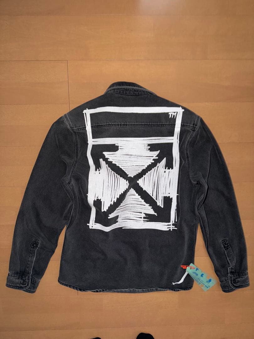 P*A様 Off white グレーデニムジャケット