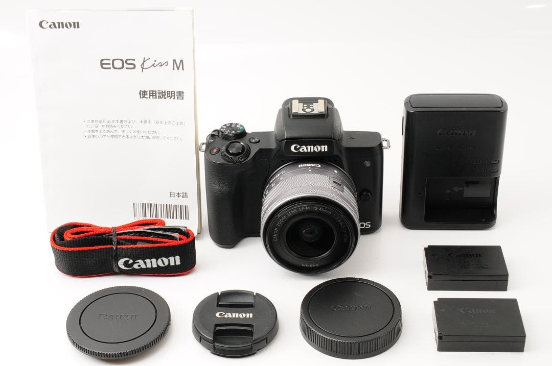 [美品] キャノン Canon EOS kiss M EF-M 15-45mm