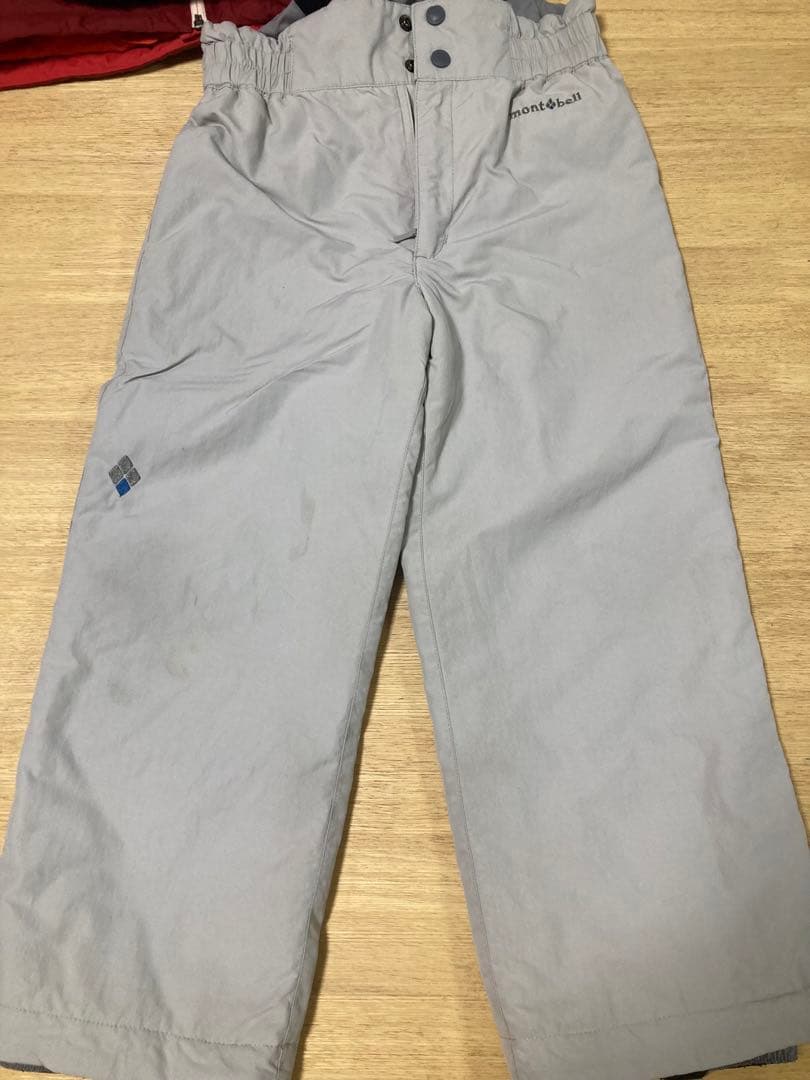 モンベル スノーウェア スキーウェア 上下 130cm