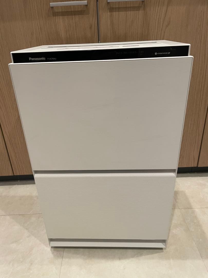 加湿機能未使用　パナソニック　F-VC70XU　ホワイト　 加湿空気清浄機